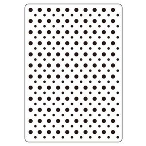 Darice 4” x 6” embossed folder - MULTI DOTS BACKGROUND